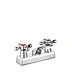 4" Double Cross Handles Brass Bathroom Mixers